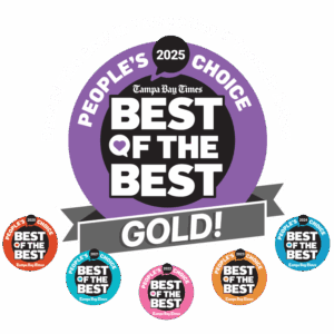 2025 Best of the Best in Tampa Bay Times and for 2024, 2023, 2022, 2021, and 2020. Voted the best company of Tampa
