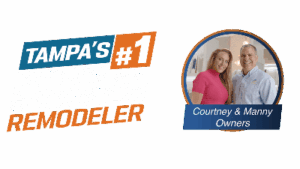 Tampa's top kitchen and bathroom remodeler, Courtney & Manny.