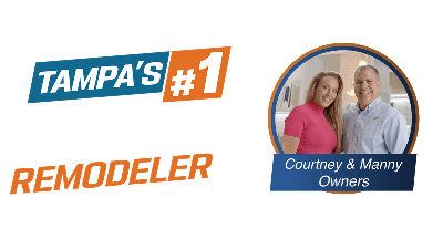 Tampa's top kitchen and bathroom remodeler, Courtney & Manny.