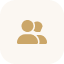 Icon of two user silhouettes