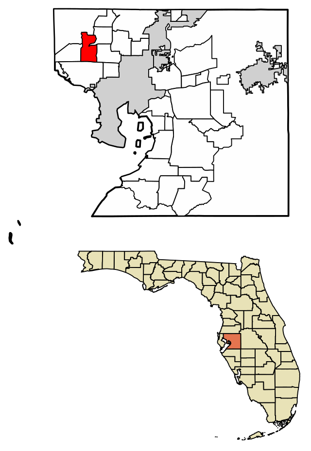 Maps highlighting specific locations in Utah and Florida