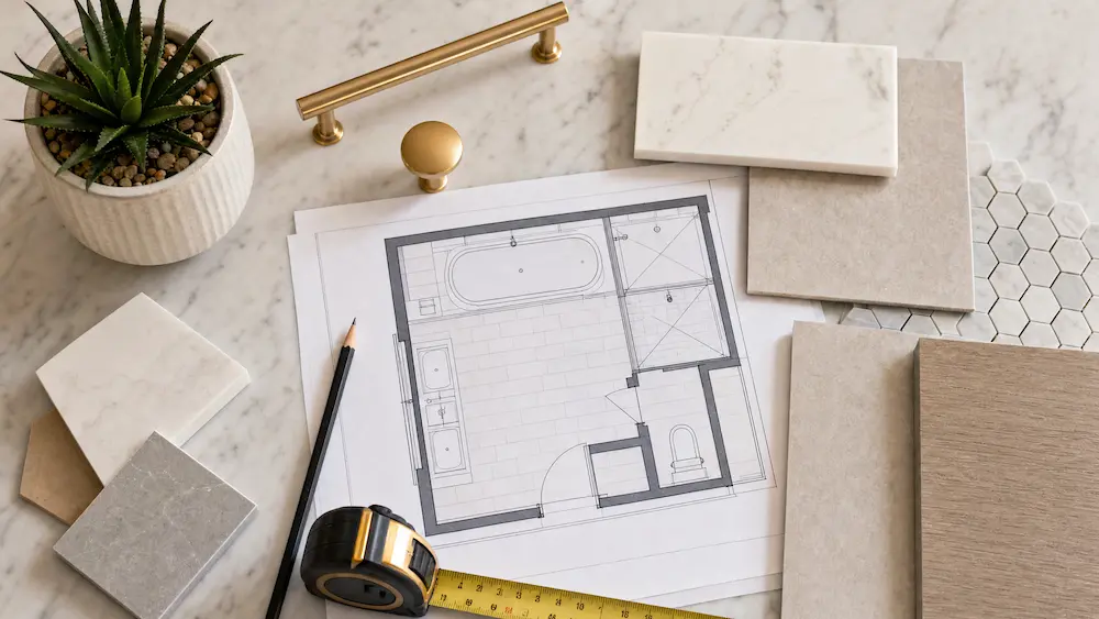 CMK Construction Bathroom Remodel Plan