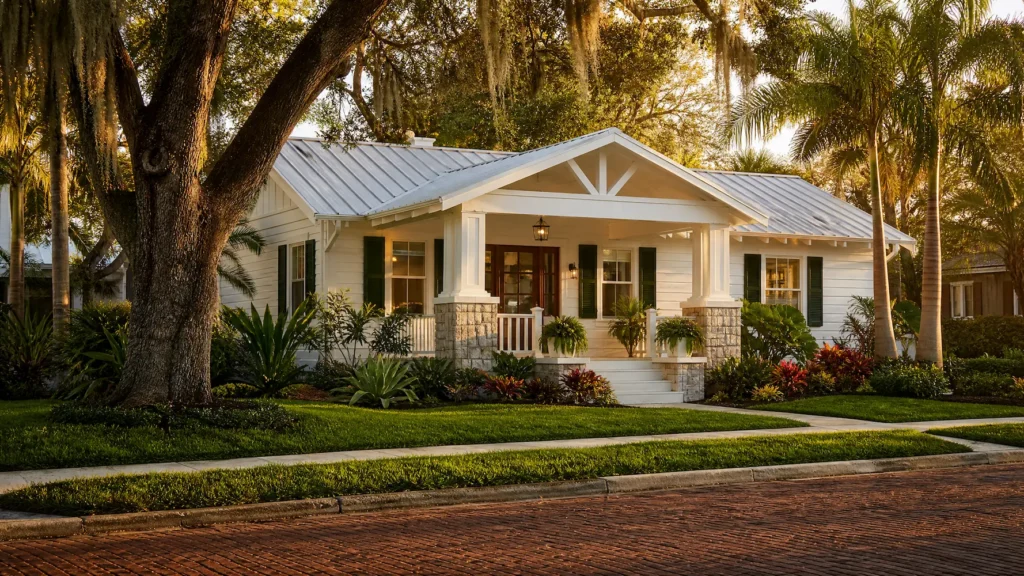 Renovated Craftsman bungalow home in Hyde Park historic district South Tampa by CMK Construction