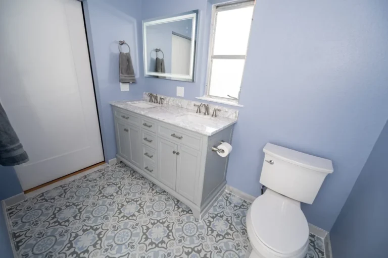 Real bathroom remodel after photo from a Sarasota, FL home transformed by CMK Construction.
