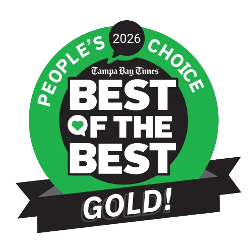 Tampa Bay Times Best of the Best 2026 Gold People's Choice Winner for kitchen and bathroom remodeling