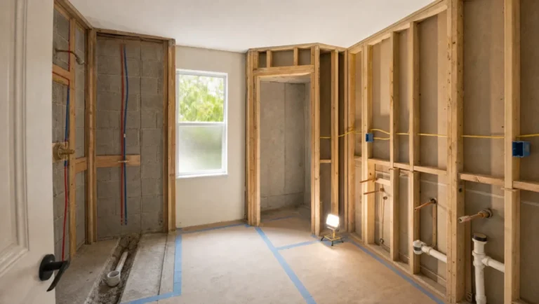 florida bathroom permit which projects tub to shower rough in