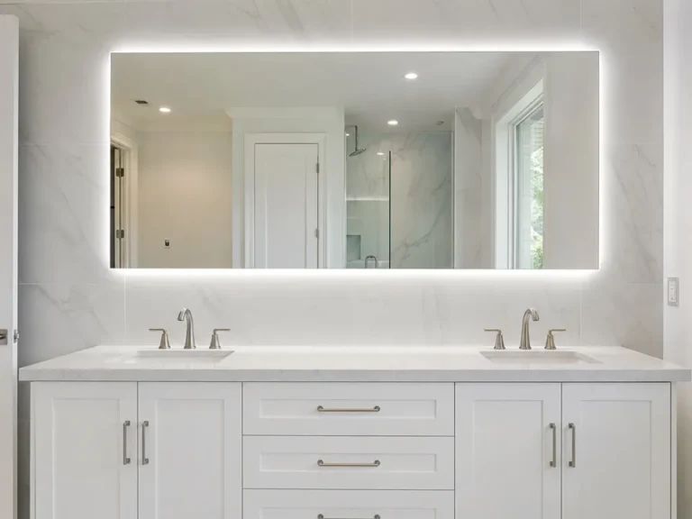 led mirror halo plus double vanity clearwater