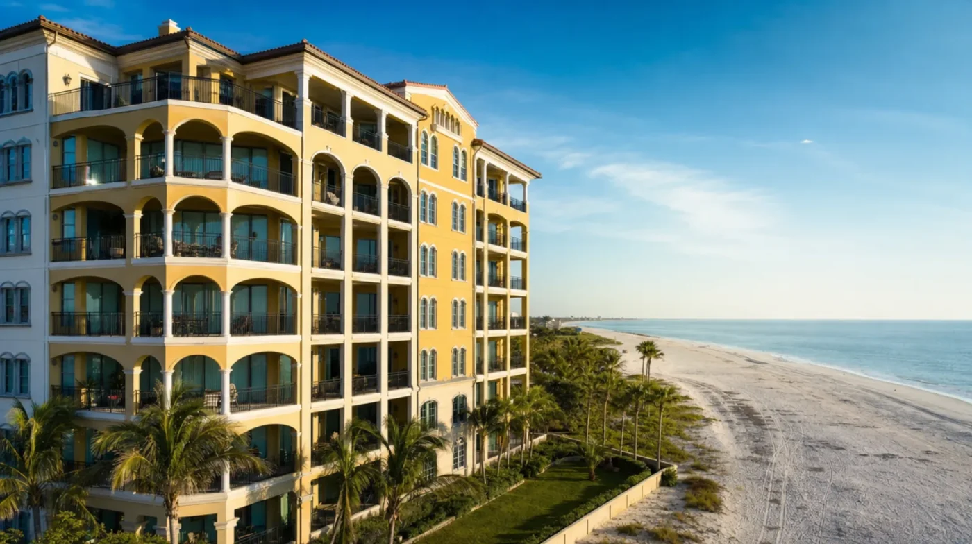 condo remodel building on Venice Island in Venice, FL by CMK Construction